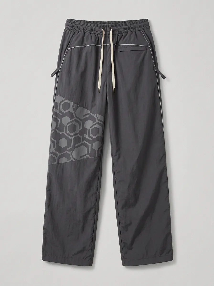 Women's Sporty Casual Hexagon Pattern Printed Jogger Pants