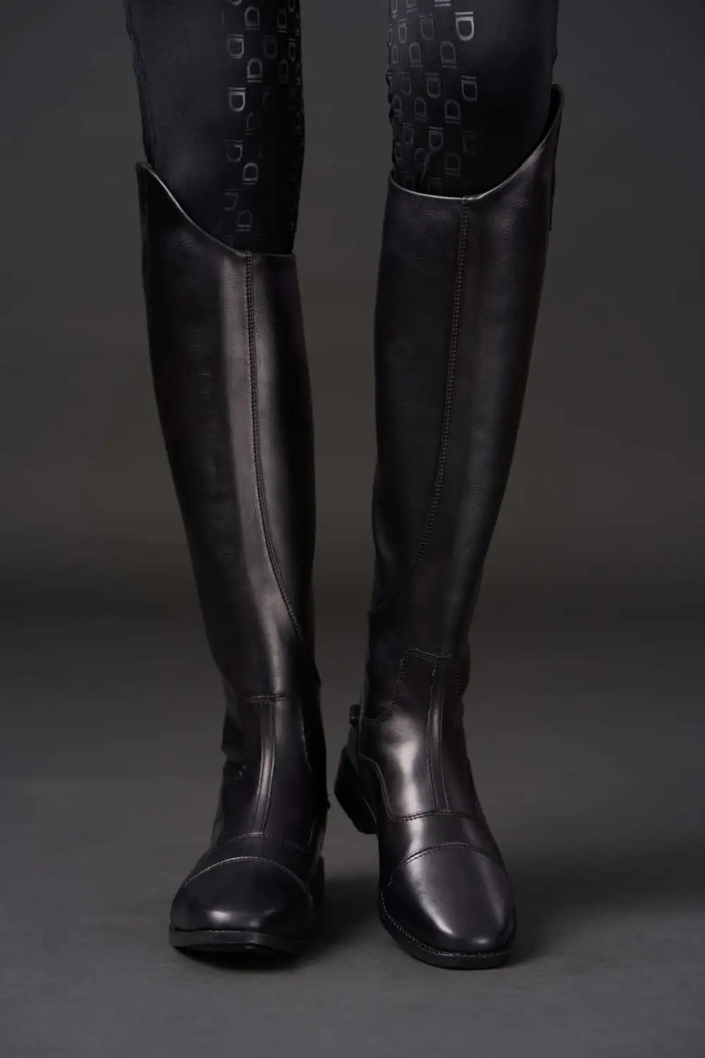 Heritage Faux Leather Riding Boots