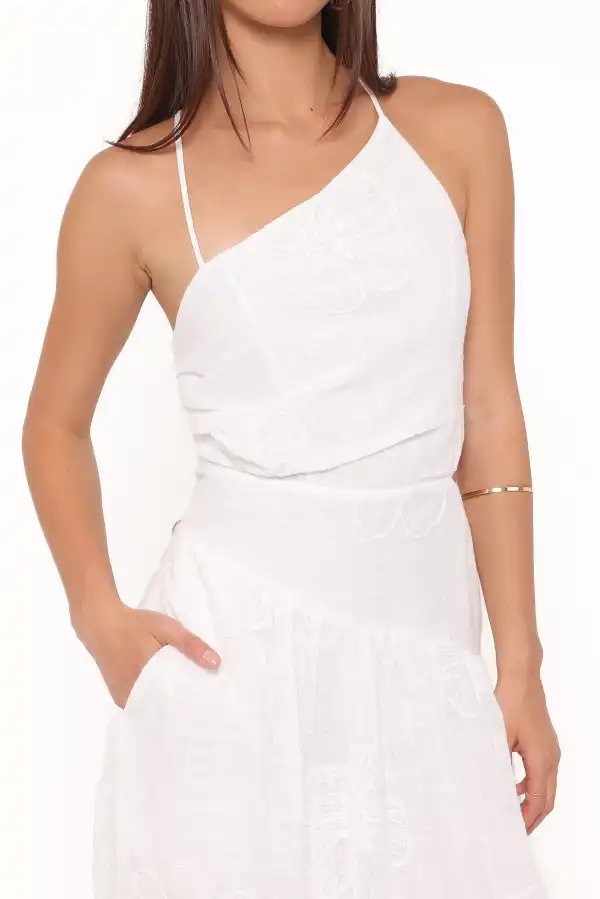Cutout Halter Midi Dress