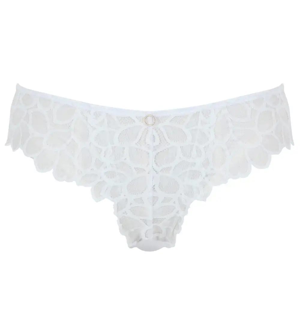 Everyday Mid-Rise Stretch-Lace Floral Brazilian Brief Panty