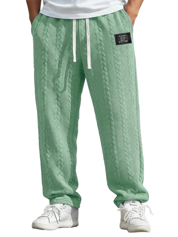 Jacquard Pocket Relaxed Trousers