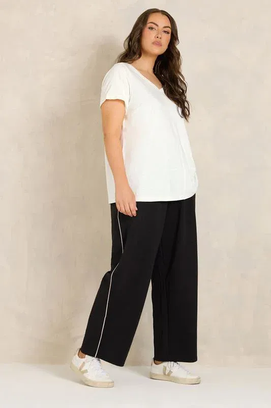 Ecru White Cotton T-Shirt