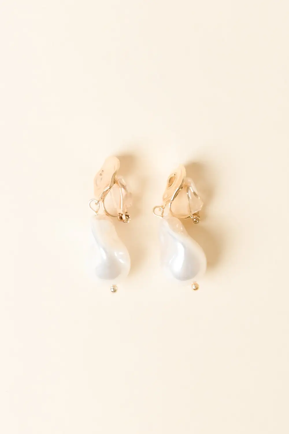 Drop Pearl Clip-On Earrings