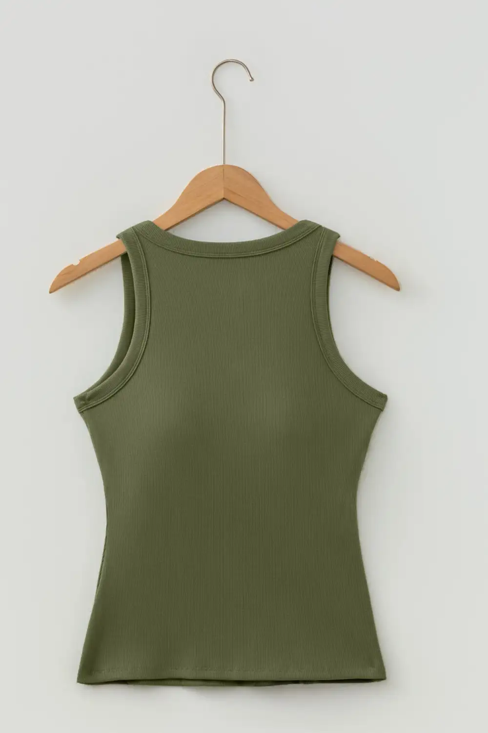 Slim Ribbed Textured Tank Top