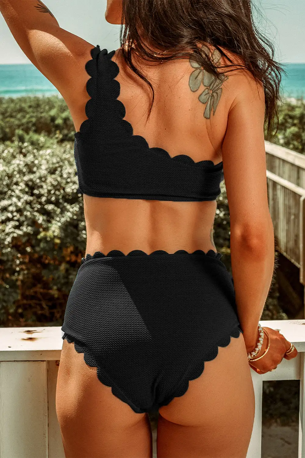 Swimwear Solid Decoration Bodycom Active Bikinis