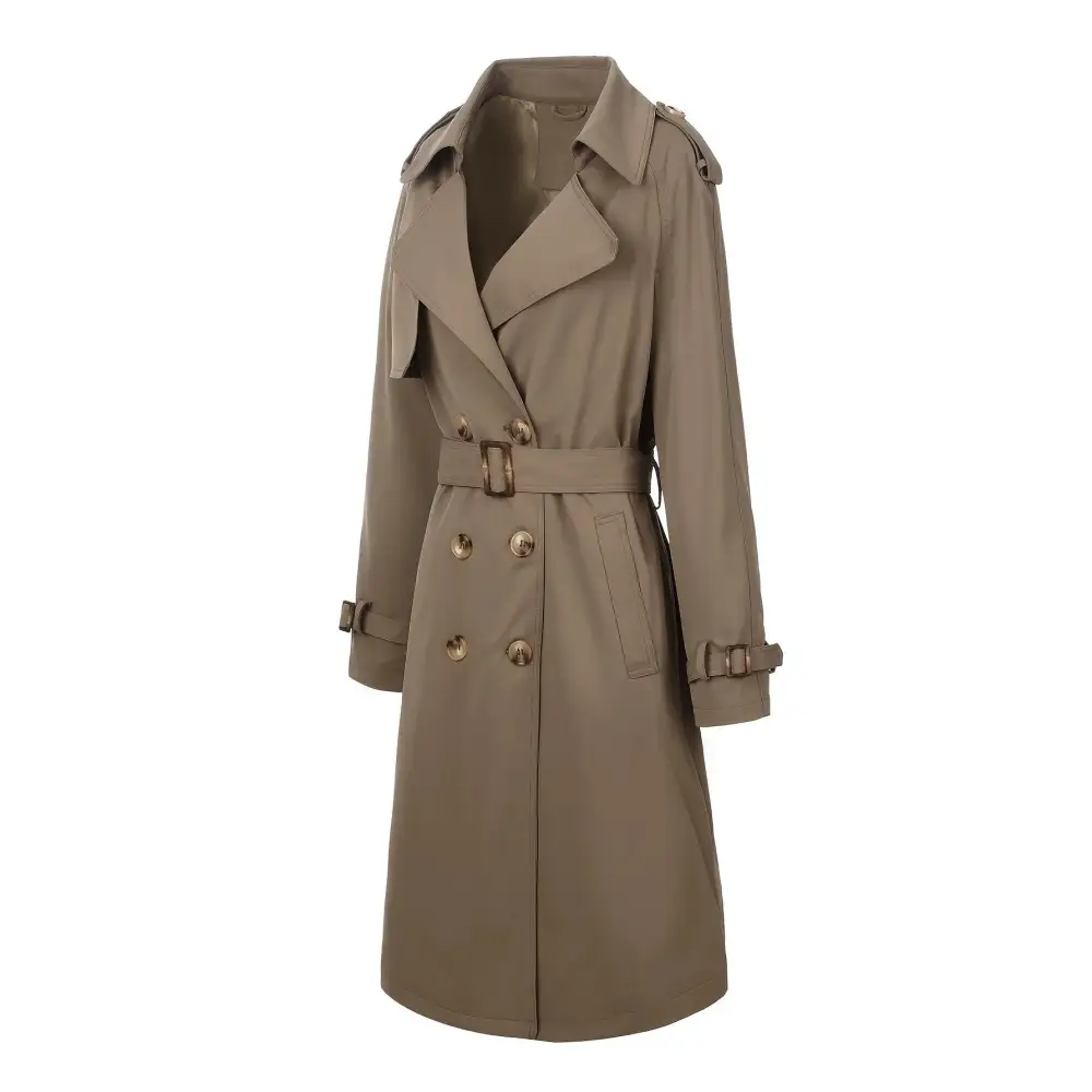 Classic Stand Collar Trench Coat