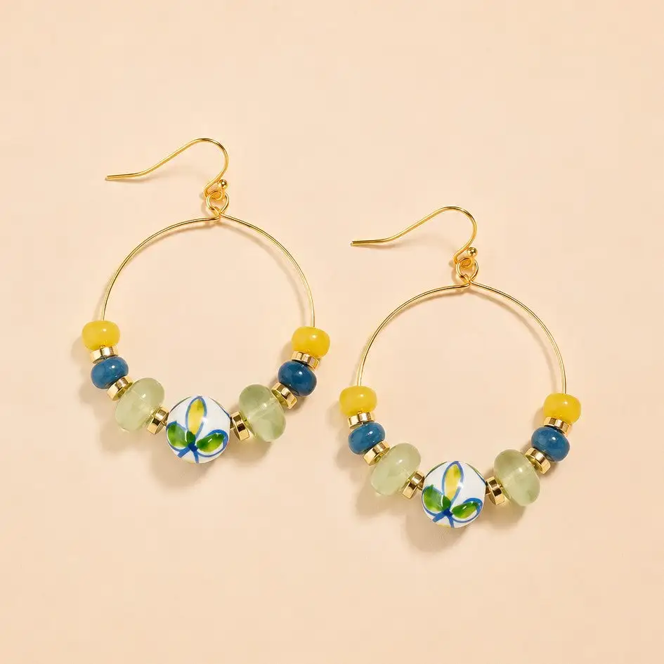 Colorful Resin Beaded Fish Hook
