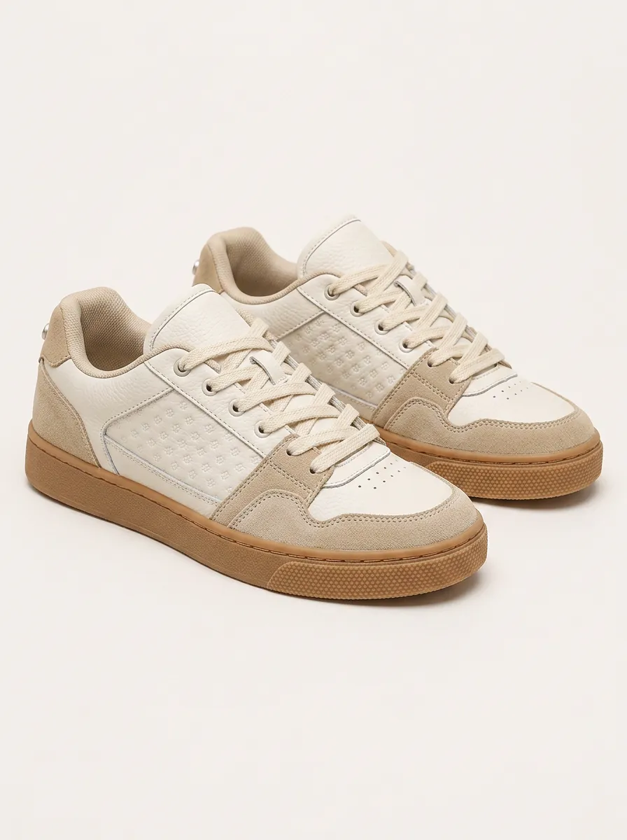 Men's Textured Casual Patterned Skate Shoes