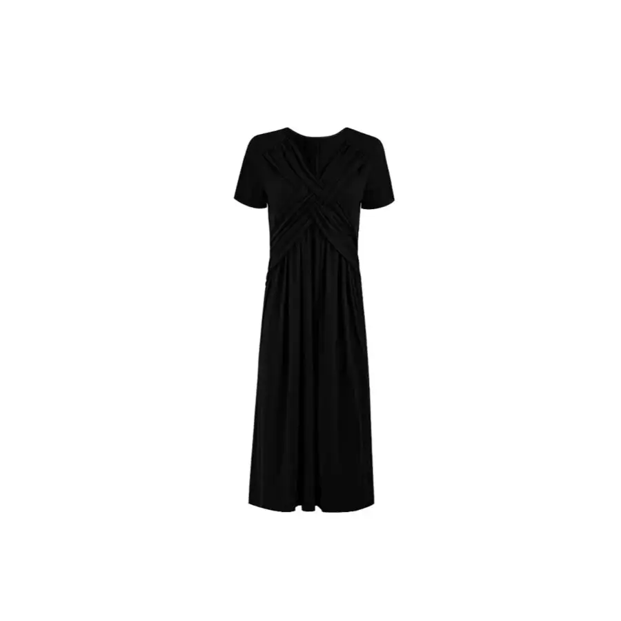 Everyday V-Neck Short Sleeve Midi Dress