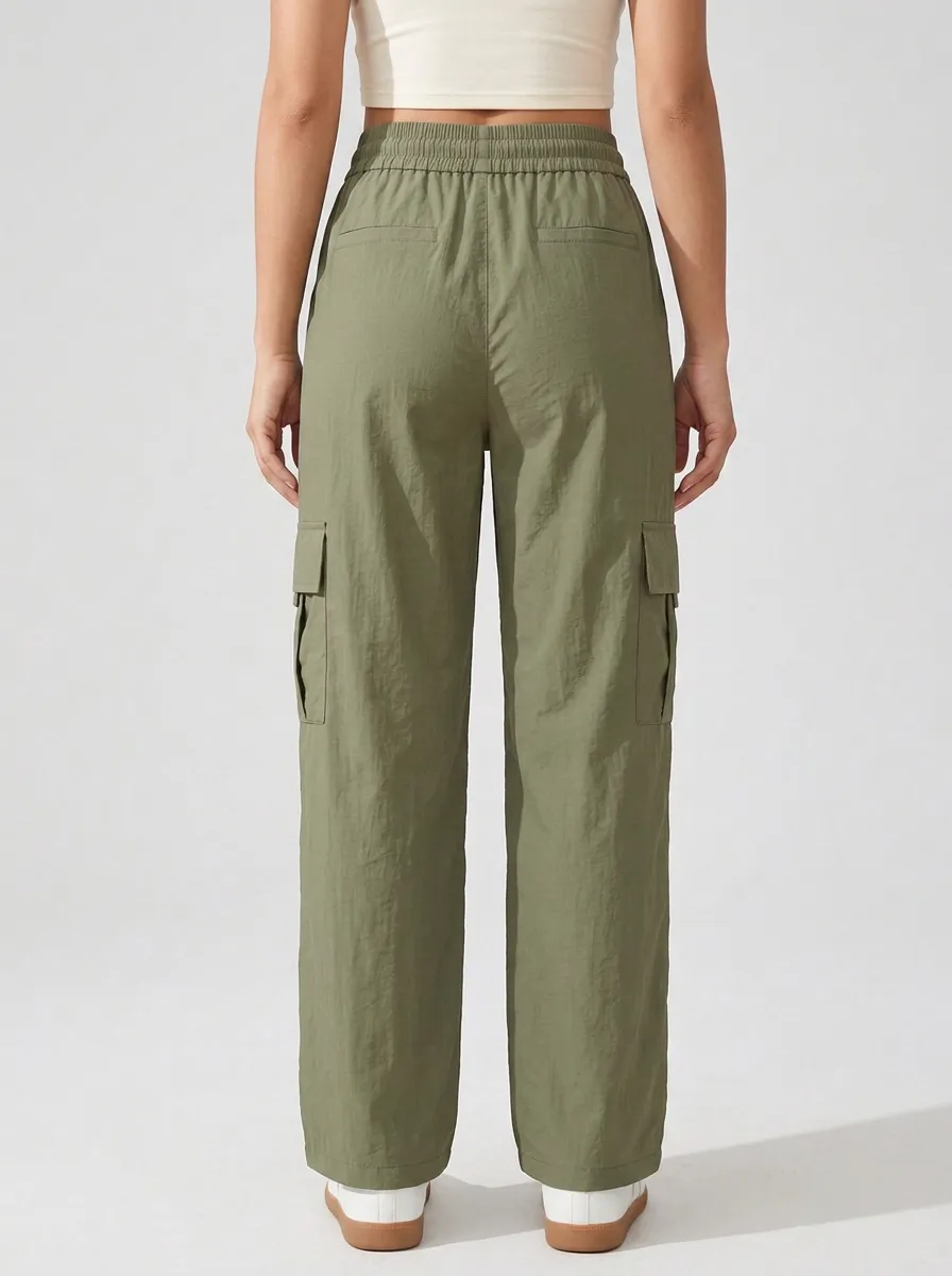 Drawstring Breathable Cargo Pants