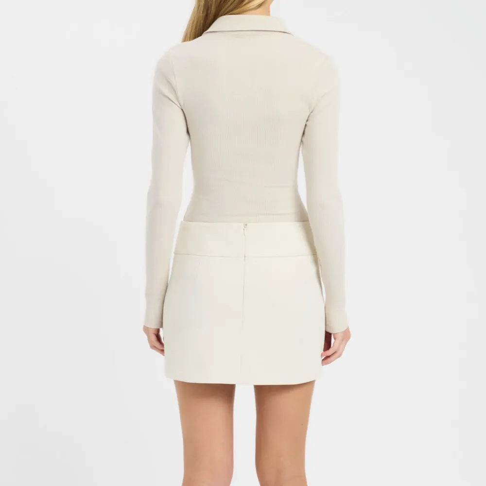 Long Sleeve Button Front Women's Polo Top