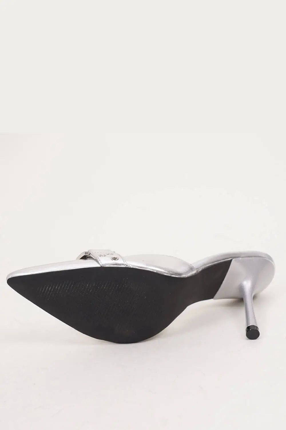 Metallic Pointed Toe High Heel