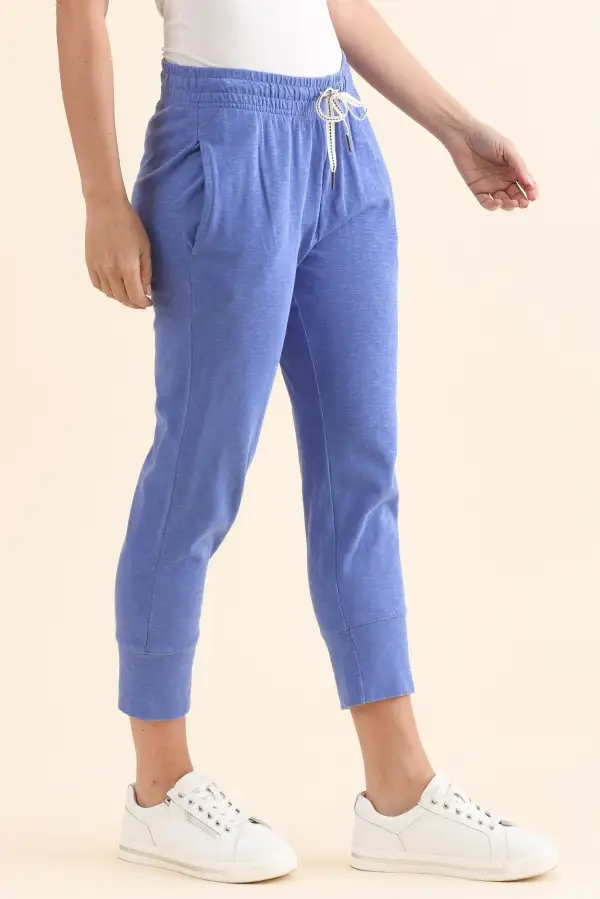 Cotton Mid Rise Elastic Waist Sweatpants