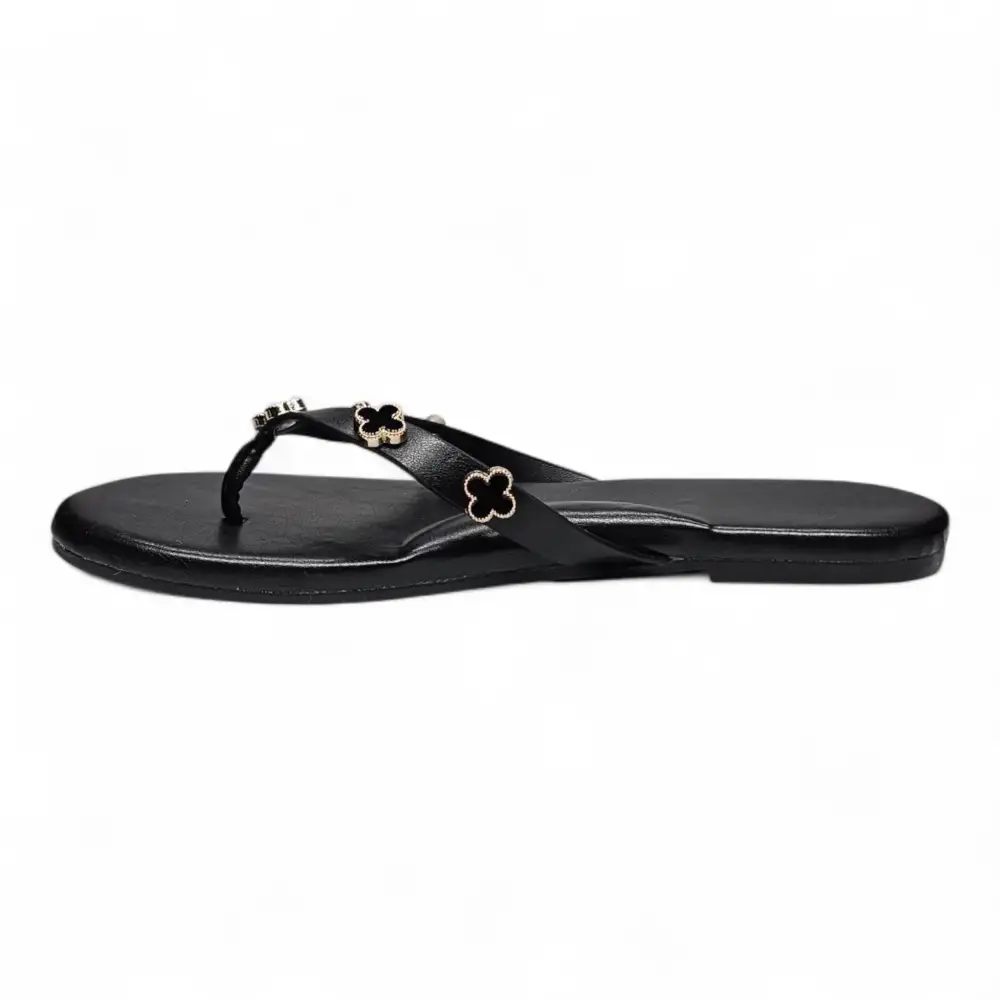 Squishy Clover Charms Thong Slide Sandals