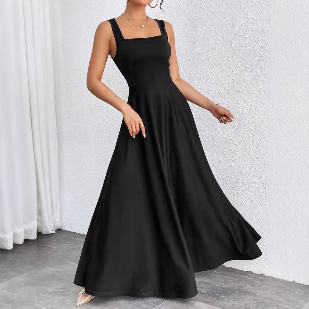 Women's Square-Neck Maxi Dress