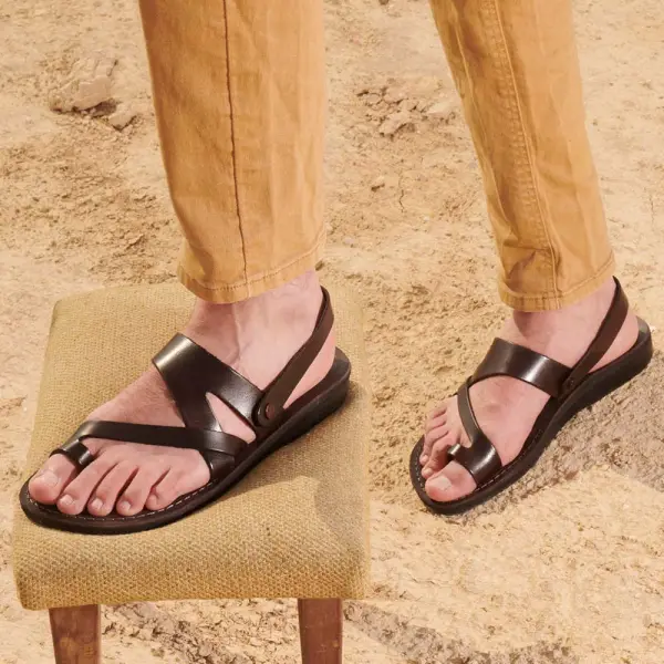Leather Slingback Sandals