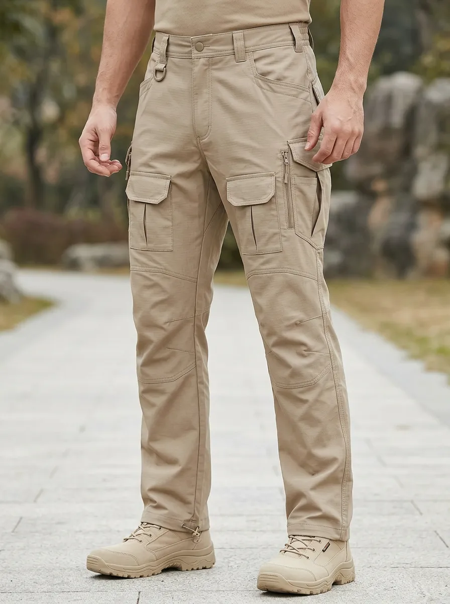 Daily Workwear Tactical-Inspired Cargo Pants