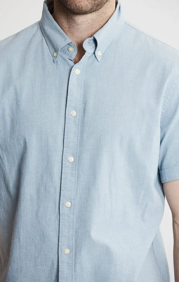 Short Sleeve Chambray Shirt