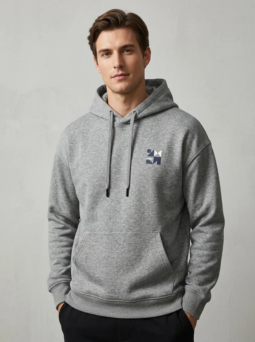 Classic Geometric Minimalist Edit Men's Hoodie