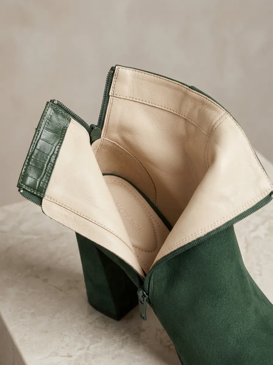 Refined Suede-Look Women's High-Heel Ankle Boots