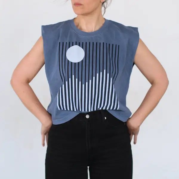 Alpine Mountain Cotton Crop Tank