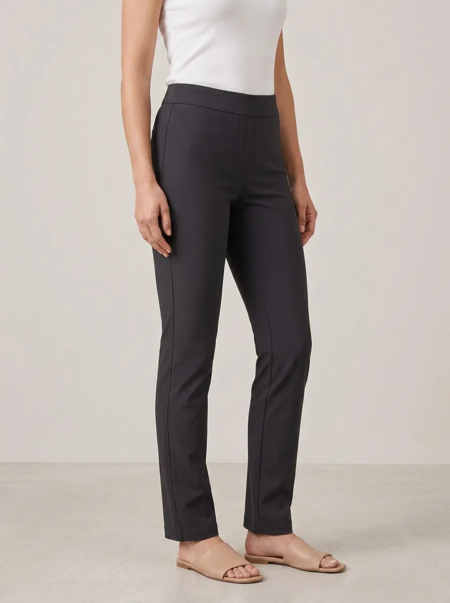 Street-Casual Mid-Rise Women's Stretch Mid-Rise Pants