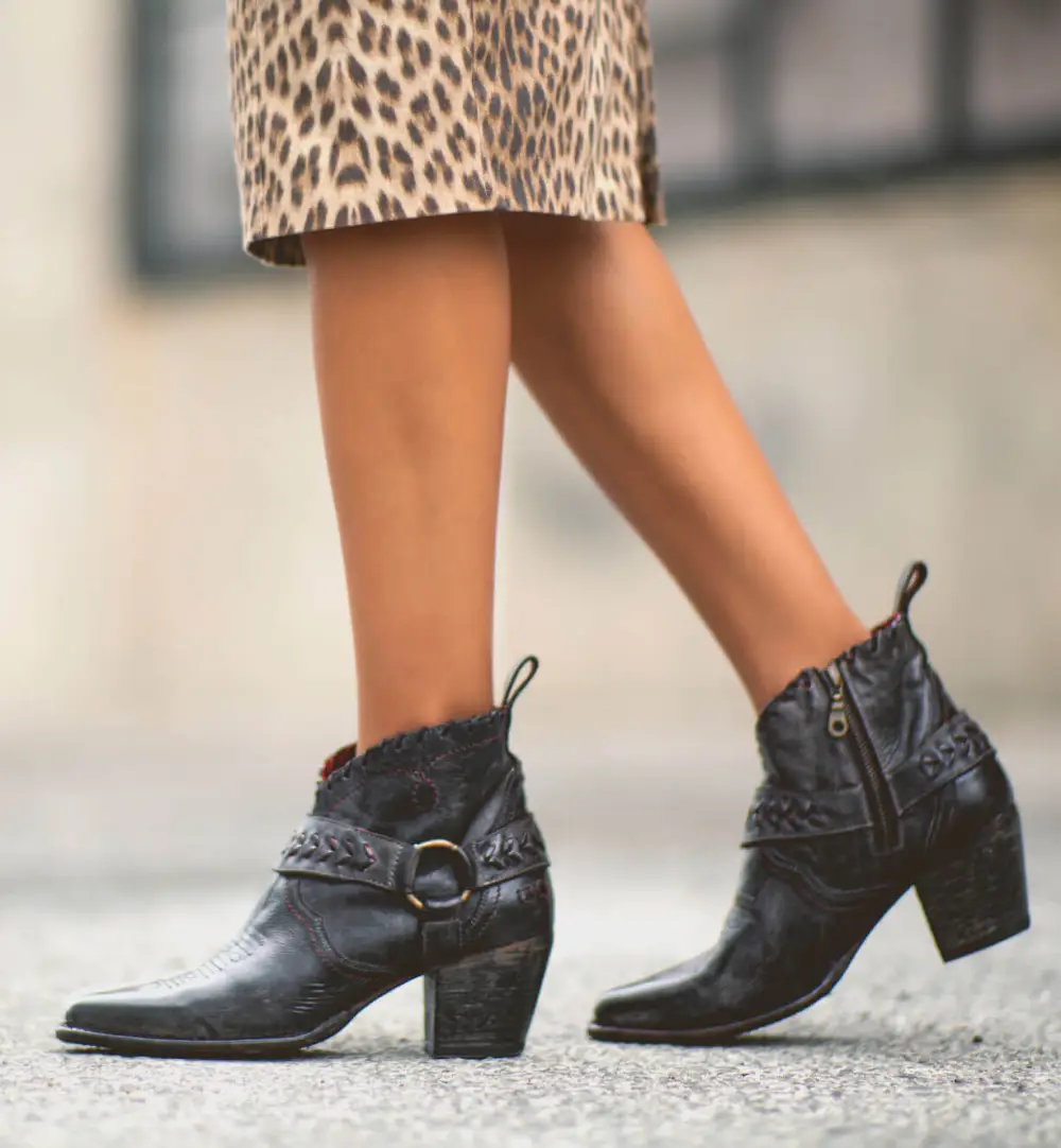 Harness Woven Western Boots