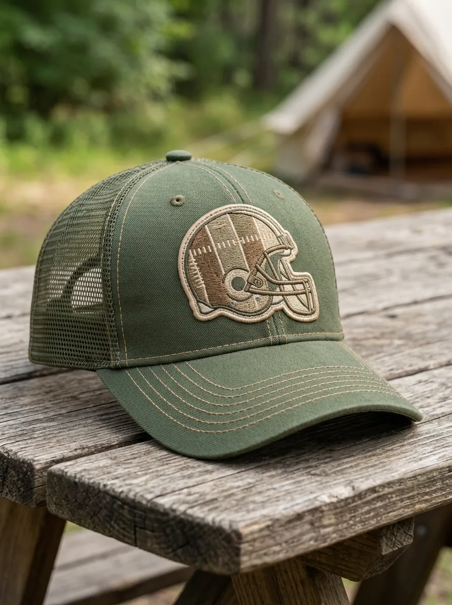 Men's Heritage Football Fan Helmet Embroidered Trucker Hat