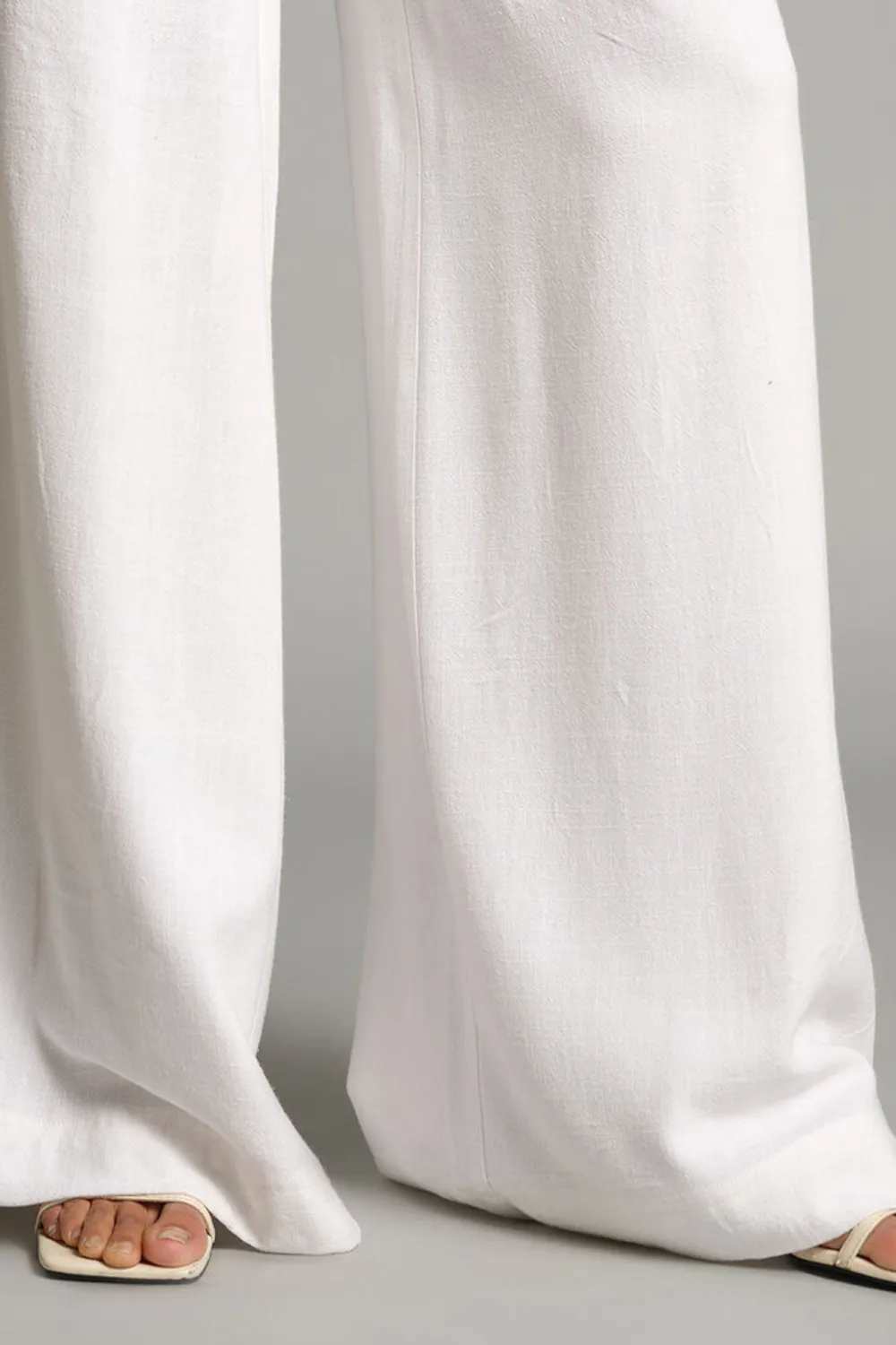 Casual Style Wide-Leg Pants