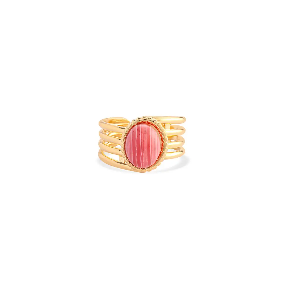 Moonstone Multi-Band Statement Ring