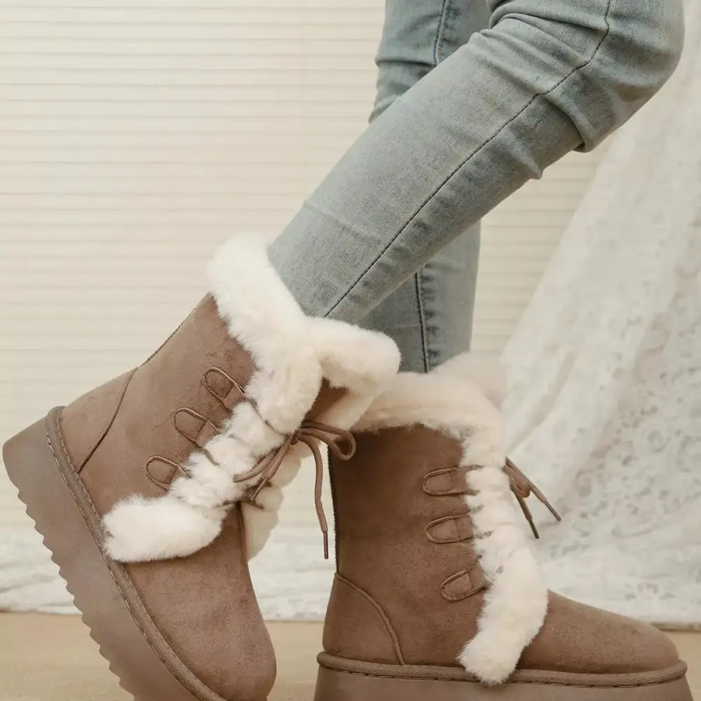 Lace Up Winter Boots