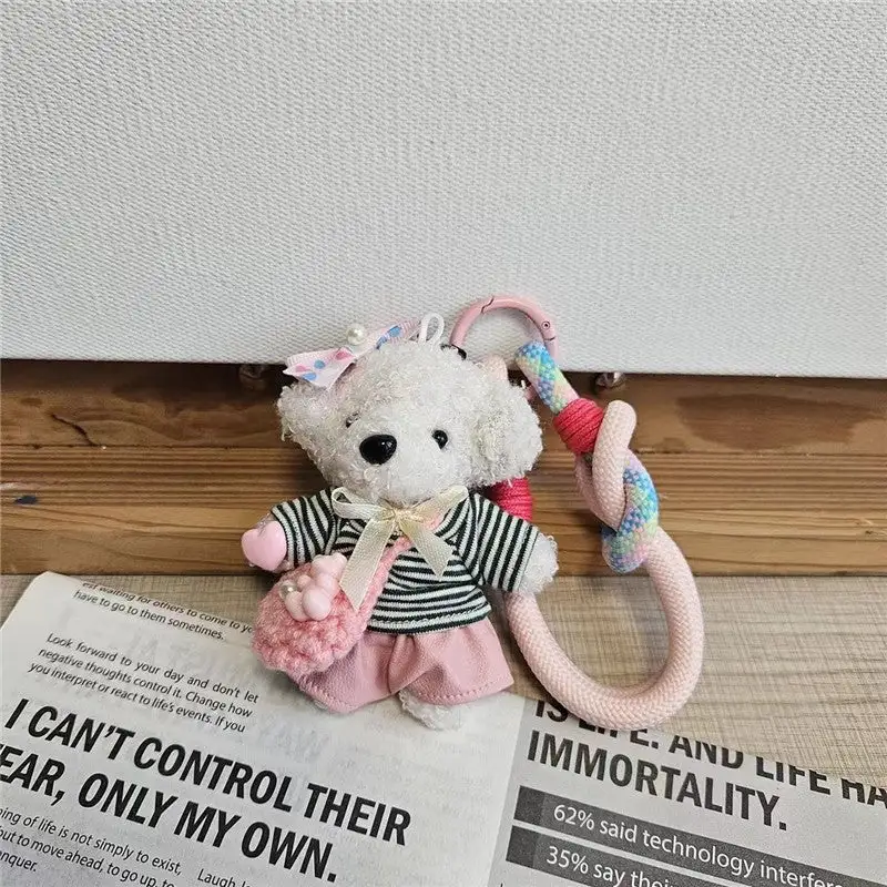Cute Plush Teddy Bear Keychain Accessries