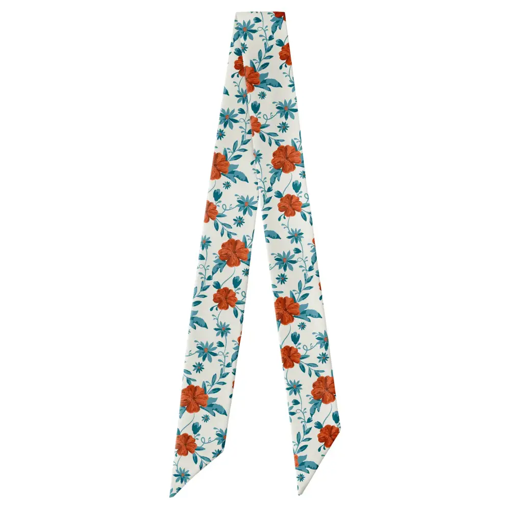 Impatiens Floral Pattern Hair Scarf