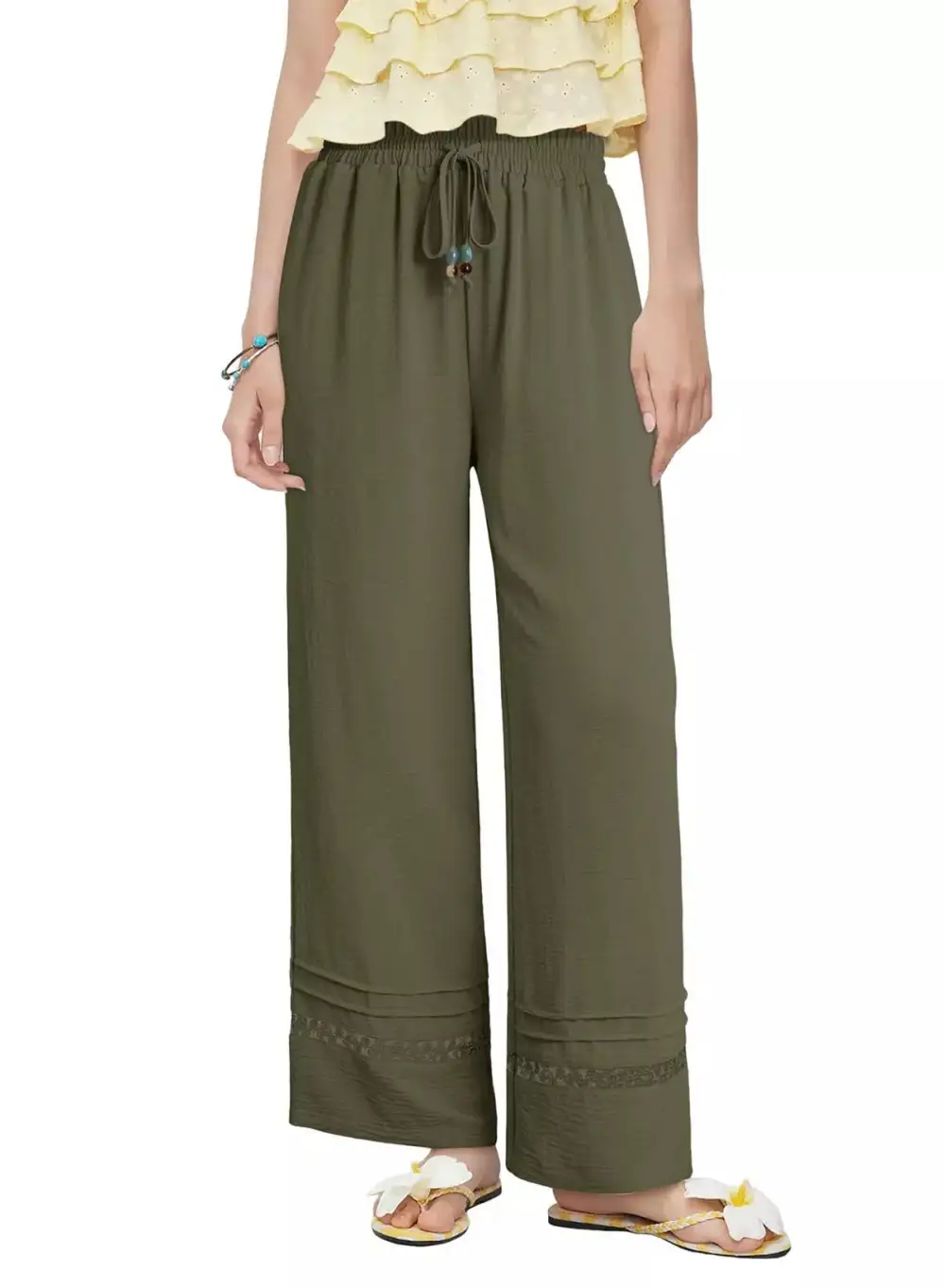 Everyday Casual Wide Leg Drawstring Pants
