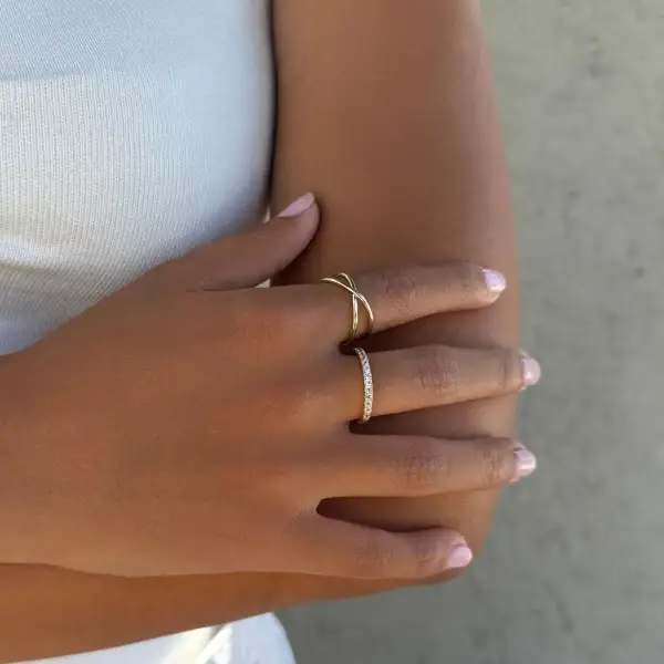 Crystal Eternity Fashion Ring