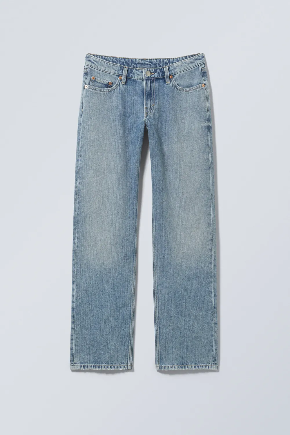 Straight Leg Jeans With Pockets