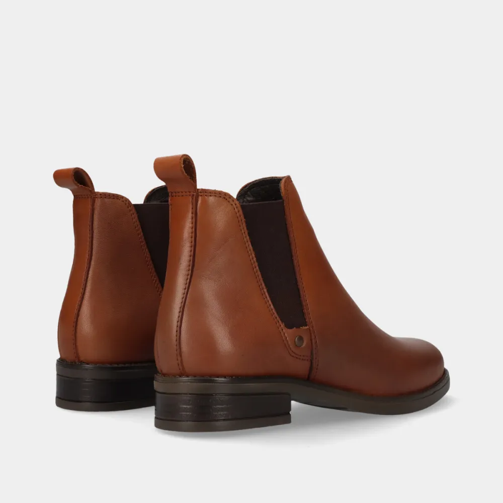 Classic Leather Elastic Ankle Boots