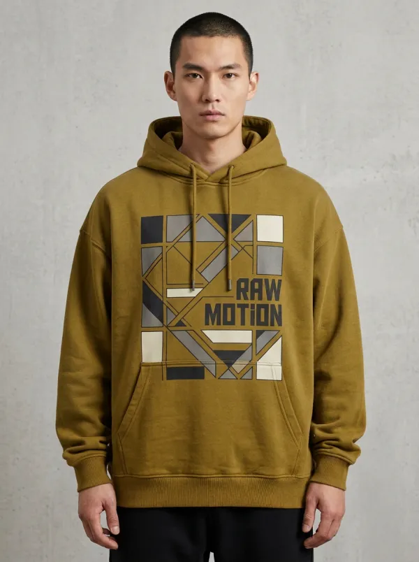 Casual Geometric Men's Graphic Hoodie