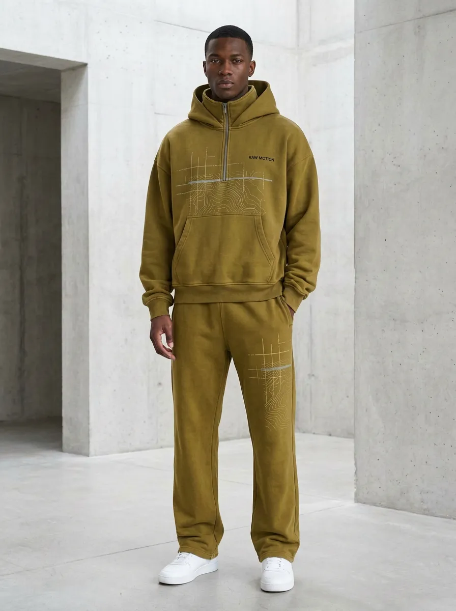 Tracksuit Tracksuit Topographic Men's Two-Piece Tracksuit