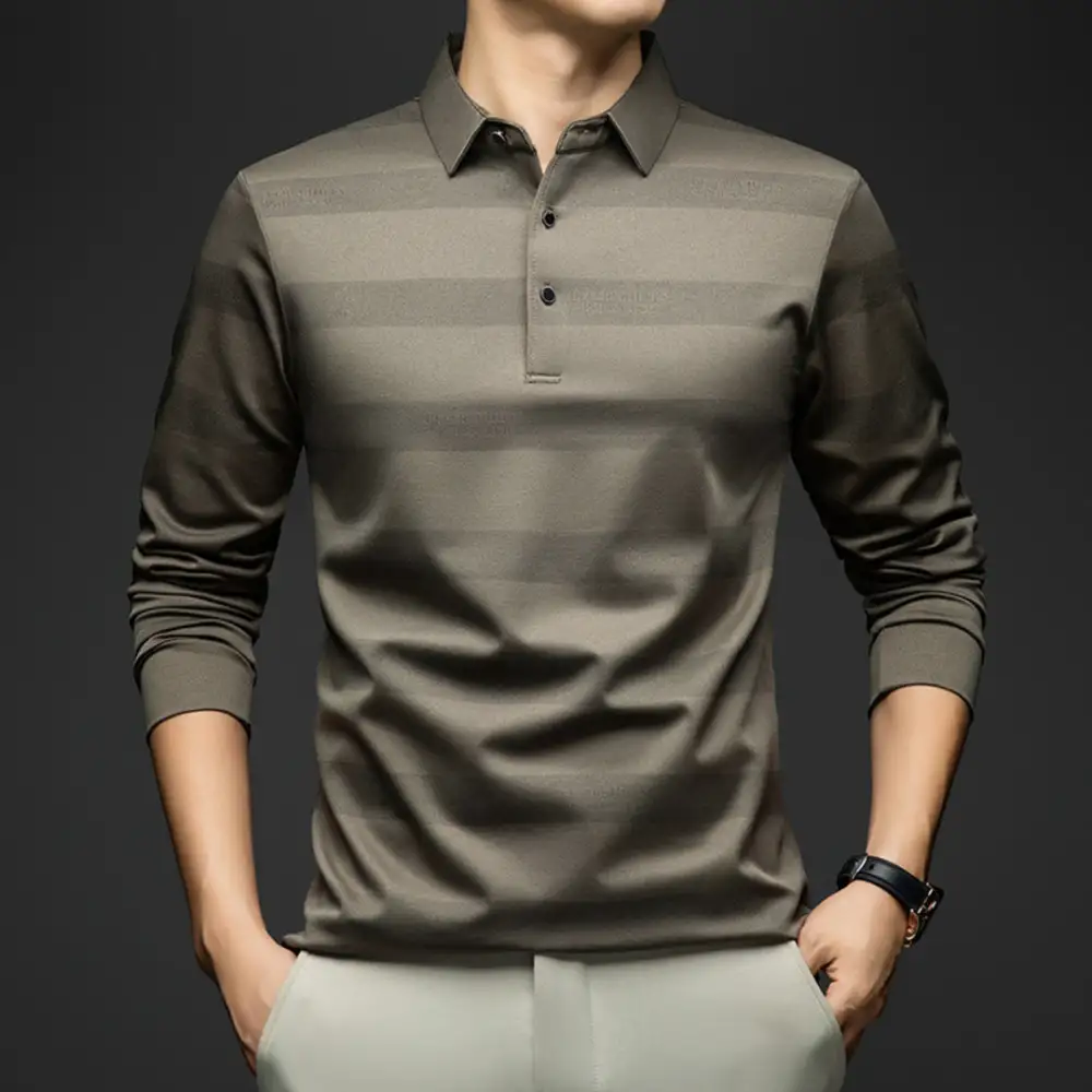 Diagonal Stripe Casual Pullover