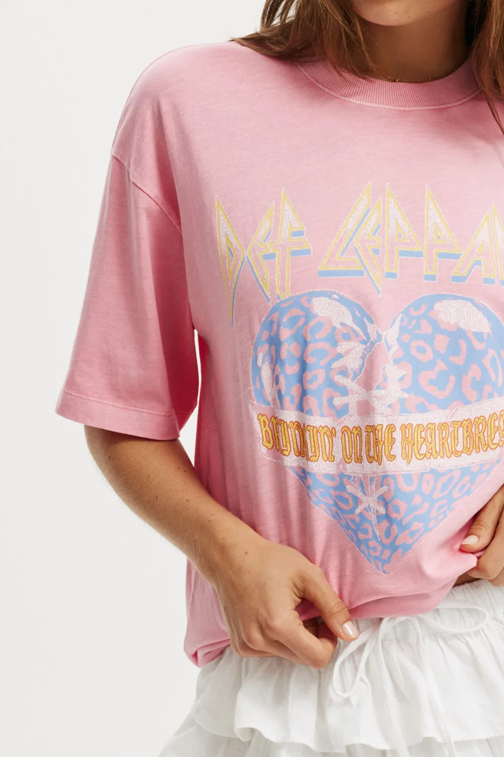 Heart Printed Half Sleeve Casual T-Shirts
