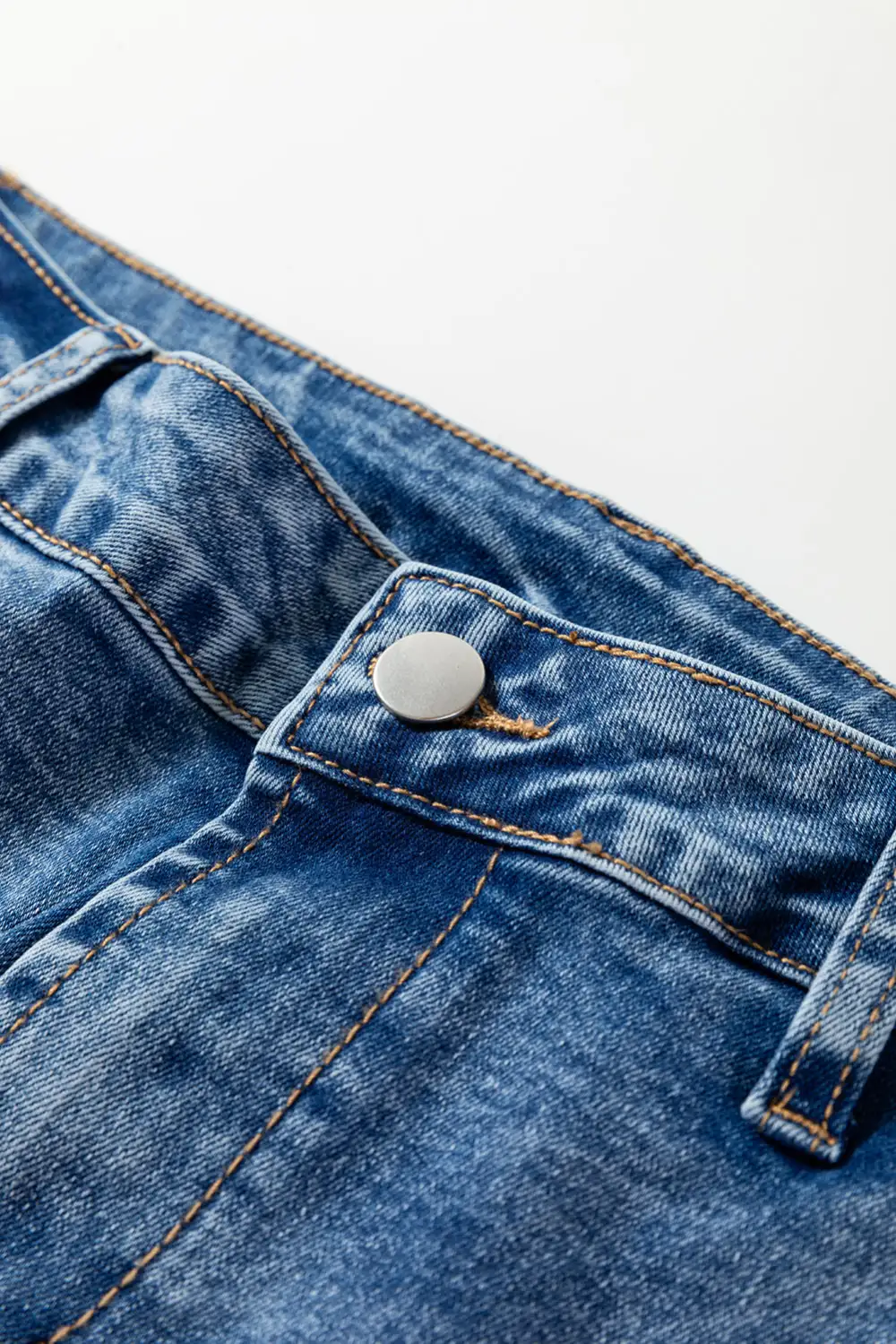Elastic Waist Easy Layer Denim Jeans