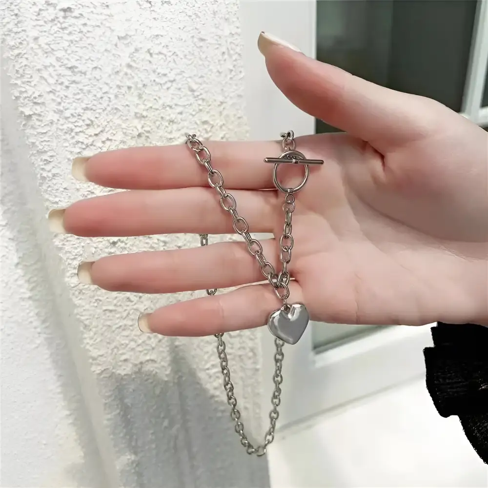 Draped Heart Necklace