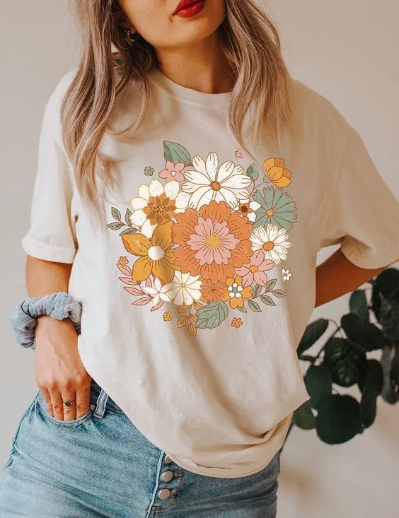 Floral Bouquet Cotton Tee