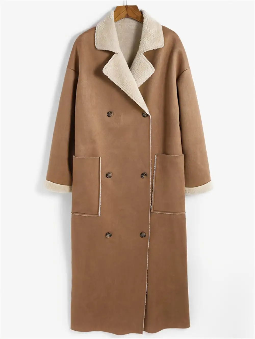 Plus Size Drop Shoulder Sherpa