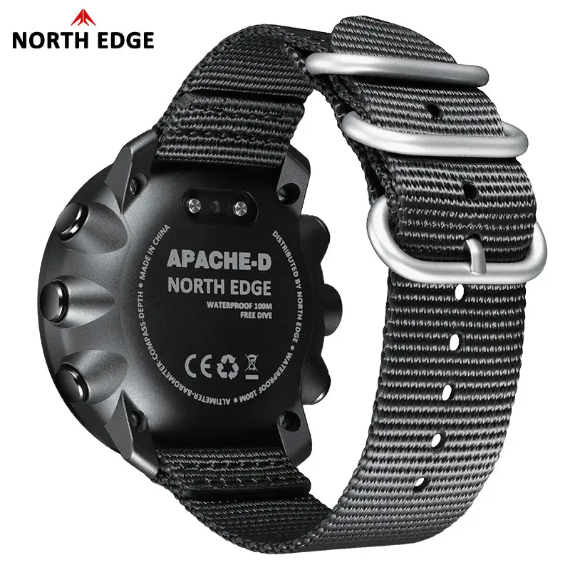 North Edge Altimeter & Weather Forecast Dive Watch Apache-D