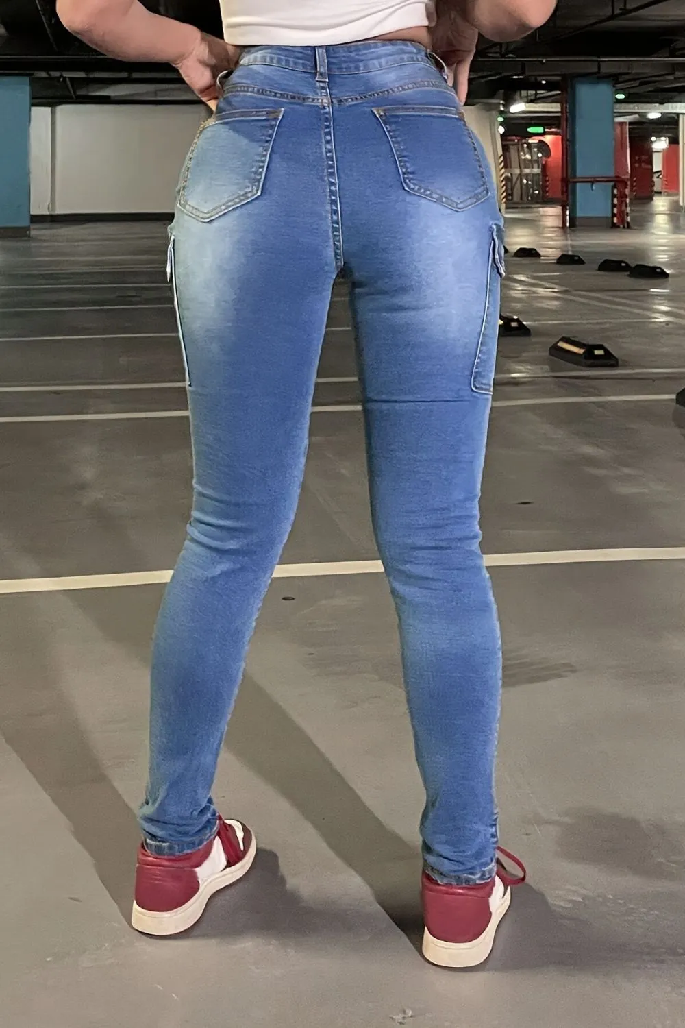 Skinny Jeans Pocket Denim