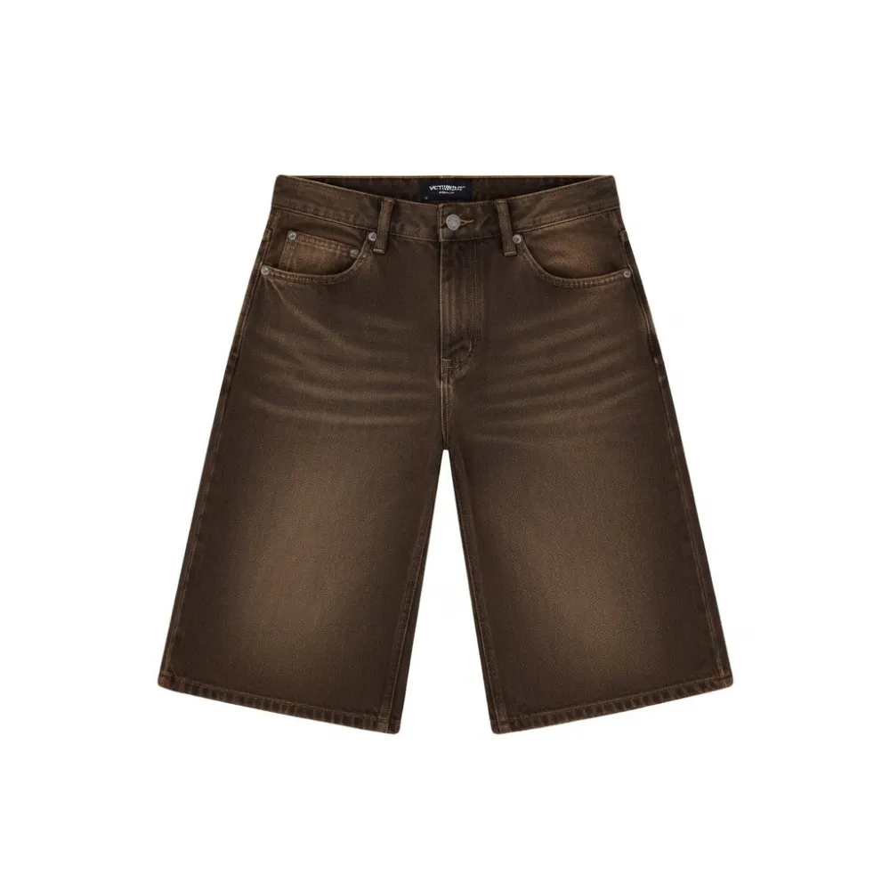Victory Peak Loose Denim Shorts