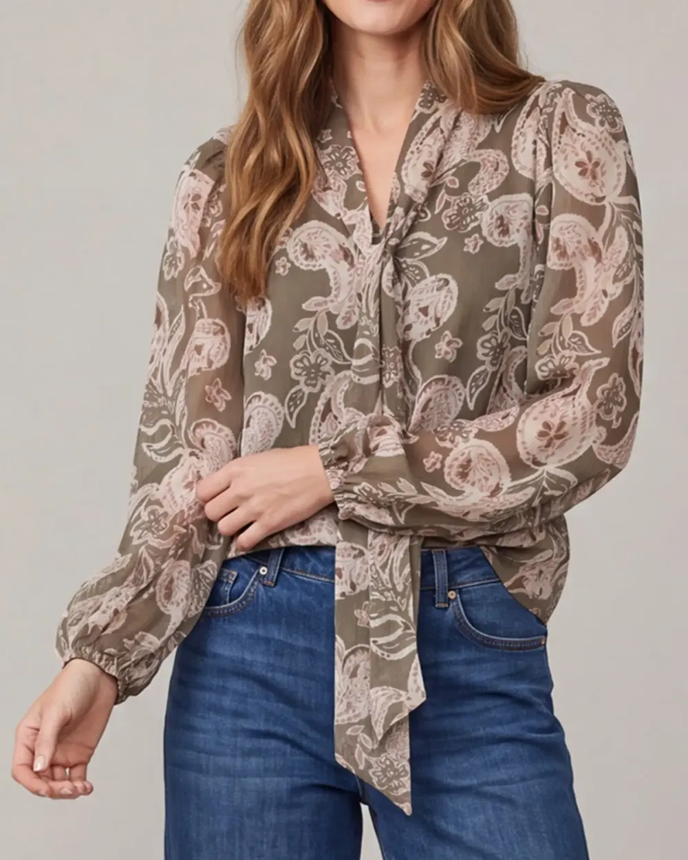 Chiffon Print Blouse