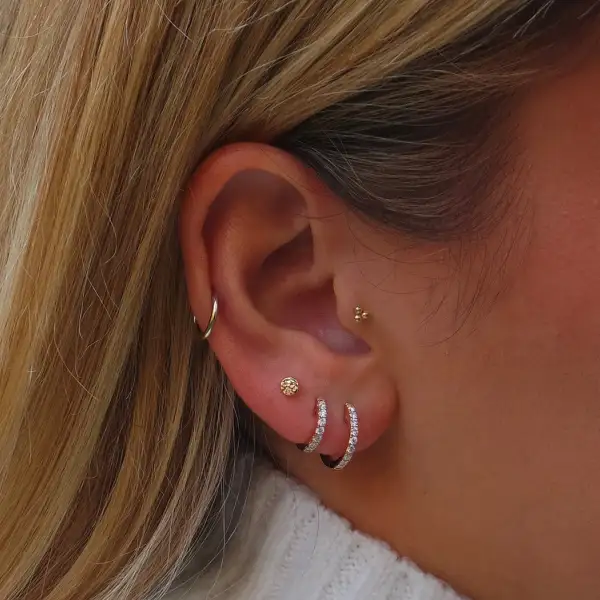 Textured Classic Earring